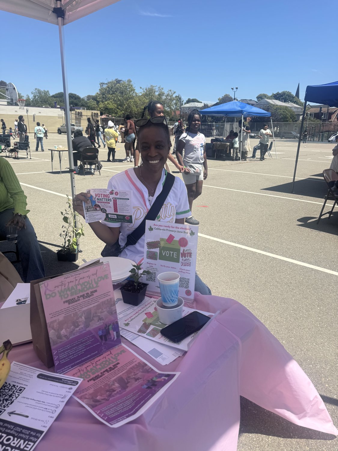 Nikki Lasley at a community engagement event